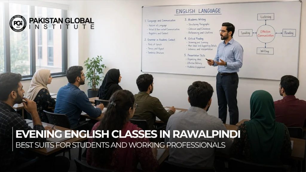 Evening English Classes in Rawalpindi PGI ESL Academy